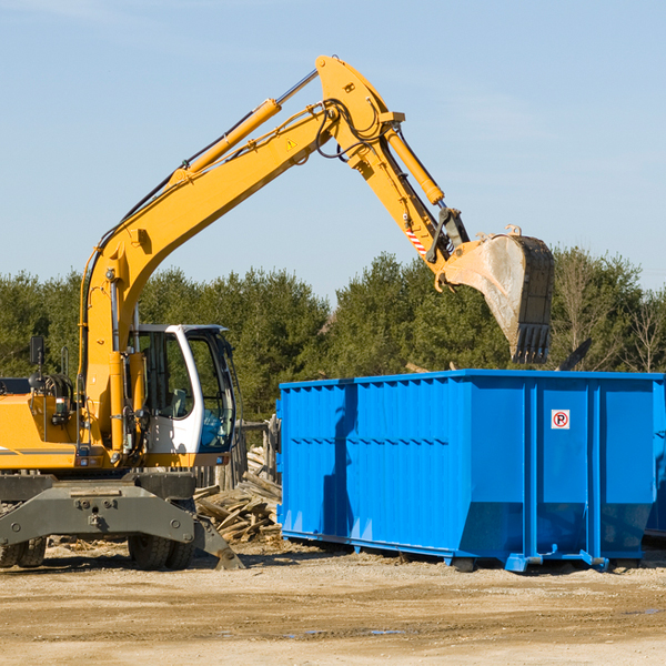 what size residential dumpster rentals are available in Union Pennsylvania